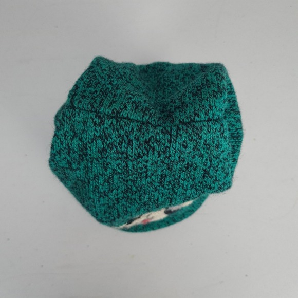 Vintage LL Bean Husky Dog Wool Hat One Size Green Beanie Lined USA Winter 90s - Picture 9 of 16